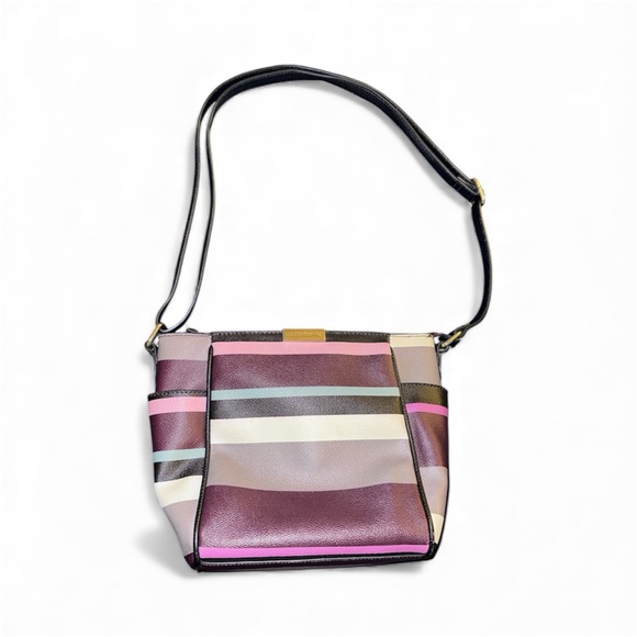 Liz Claiborne Multicolor Striped Shoulder Bag - Picture 1 of 1